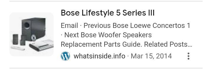 Bose Surround Sound System