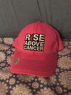 Rise above cancer baseball cap