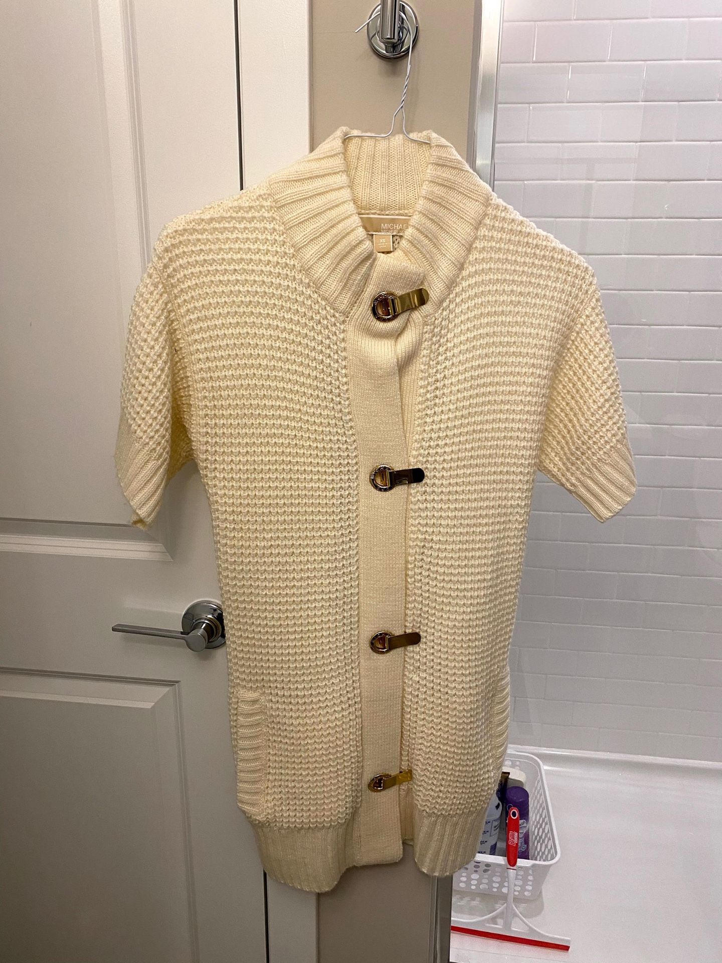 Brand New Michael Kors Cream and Gold Oversized Sweater