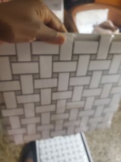 Festival Floor Tiles Grey and White