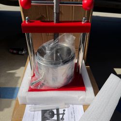 0.44 Gal/1.65L Fruit Wine Press Stainless Steel Basket Wine Making Press