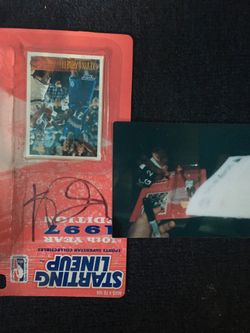 KEVIN GARNETT AUTOGRAPH STARTING LINEUP