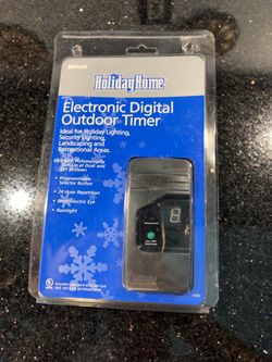 Holiday Home Electronic Digital Outdoor Timer Programmable Waterproof