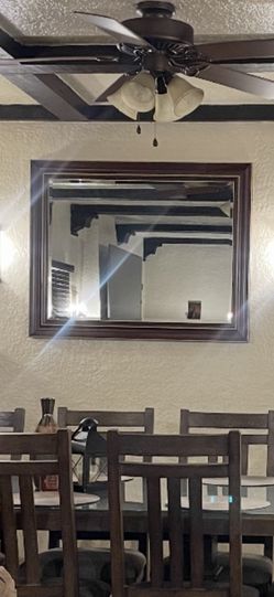 Big Mirror Brown Frame 🖼️ 