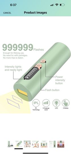 Laser hair removal for Women,Permanent Hair Removal Device with 999900 flashes. (light green)