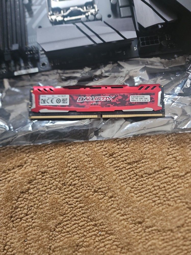 (2) 8GB Ballistix Sport Ram 2666MHz