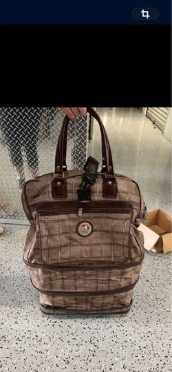 Arnold Palmer Plaid Rolling Carry-On Bag