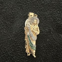 14KT Gold San Judas Pendant 