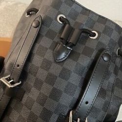 SELL TODAY - Men’s Pre Owned LOUIS VUITTON Damier Graphite Christopher Backpack