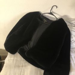 Black Faux Fur Jacket