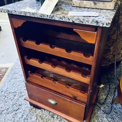 Marble Top Wine Rack