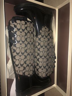 Coach rain boots
