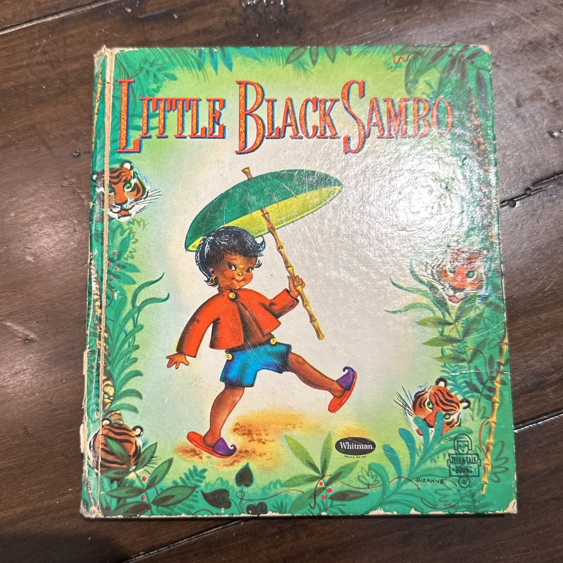 Vintage Little Black Sambo Hardcover Book (1939)
