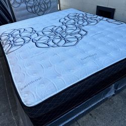 🟥King Size Pillow Top Mattress 12" Thick