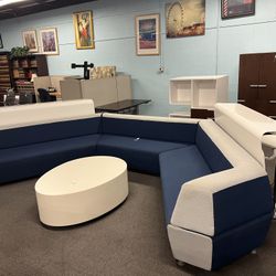 Modern three-piece sectional