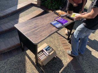 Metal/Wood Table Cheap