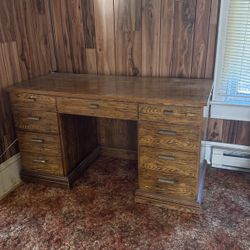Vintage Desk 54” x 30”x 24” Free!
