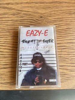 *1996 OG* Eazy-E ~STR8 OFF THA STREETZ OF COMPTON~ Cassette Tape Ruthless Tested