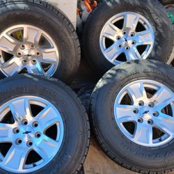 JUEGO DE RRINES PARA TROCAS CHEVROLET TAHOE SUBURVAN GMC YANTAZ BUENAS MEDIDA 17