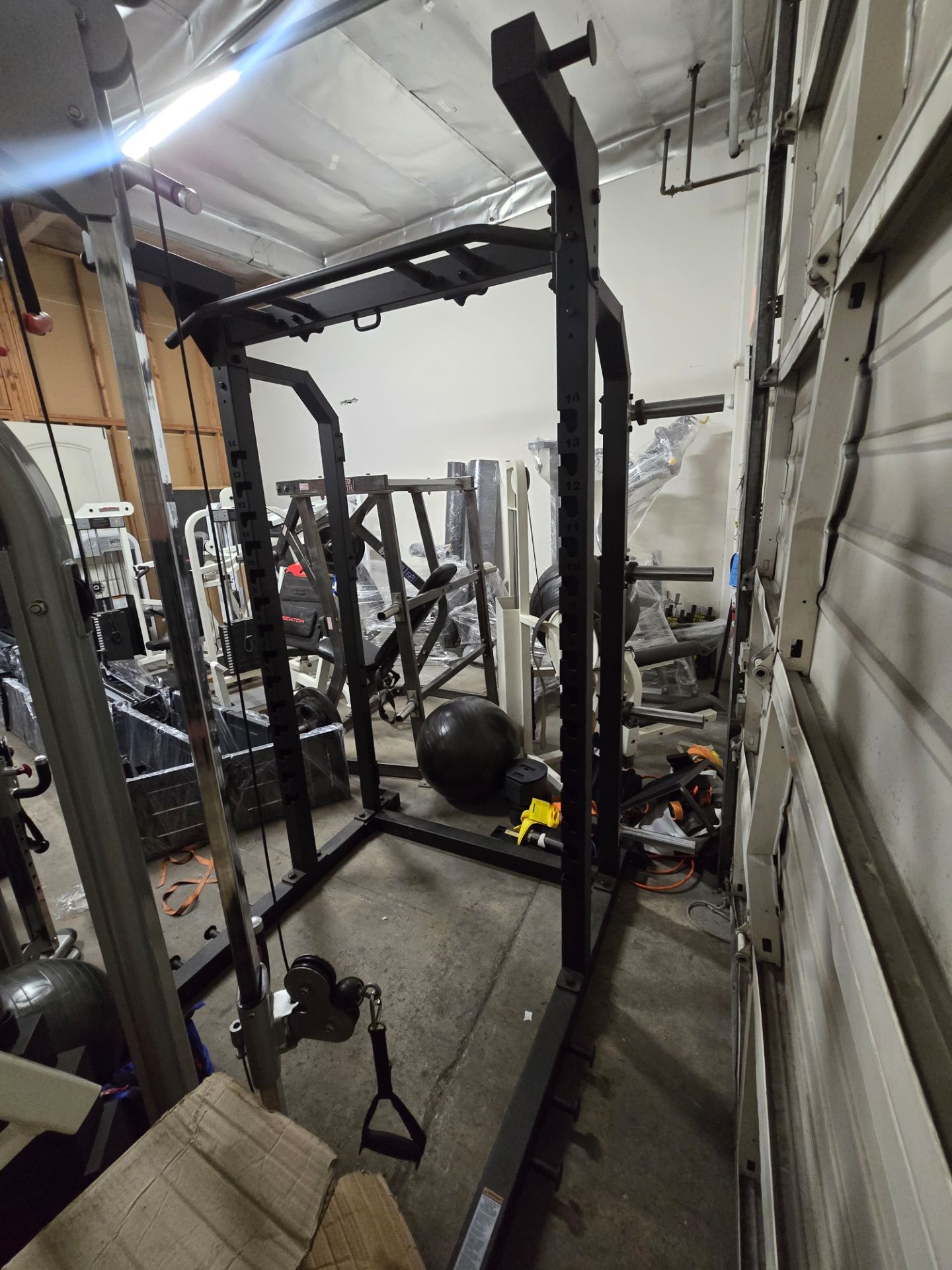 Half squat rack gym equipment exercise fitness weight