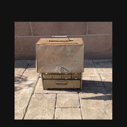 Vintage 25 Drawer Metal HAZ-BIN Storage unit two drawers missing.