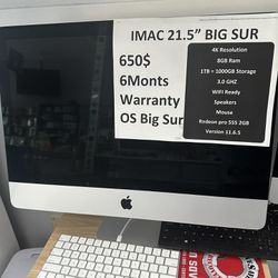 iMac 23.5” 1TB 6 Months Warranty! 
