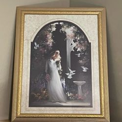 NEW!!! Vintage Home Interiors Victorian Bride Print, Birkenstock
