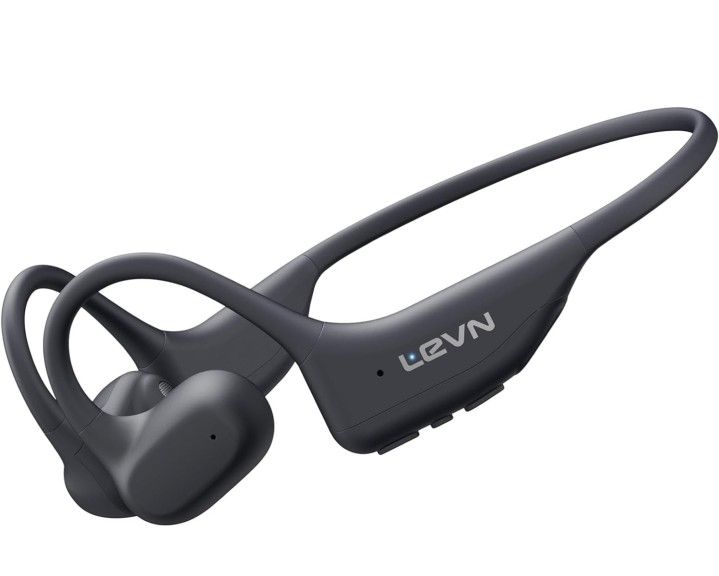 LEVN Bone Conduction Headphones, Open Ear Running Headphones Bluetooth 5.3