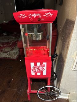 Nostalgia Electrics Popcorn Machine with Cart