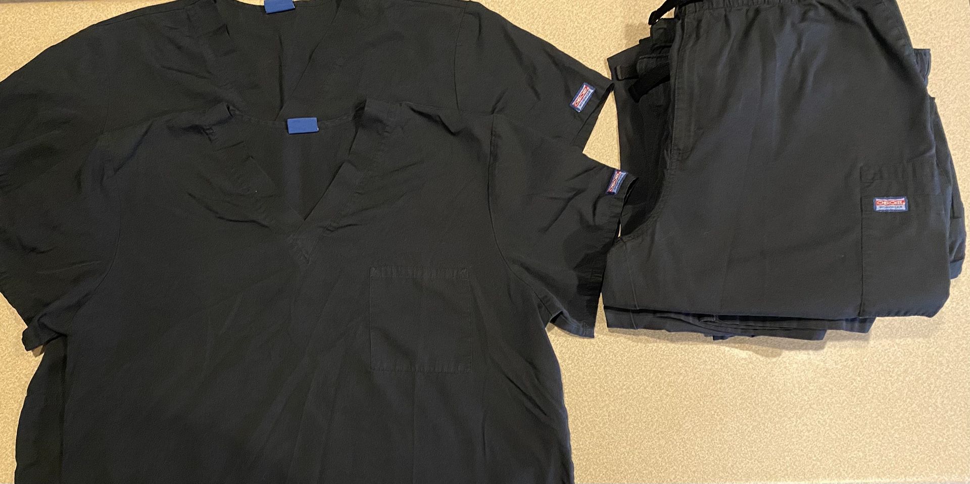Black Scrubs Mens XL