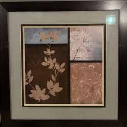 Set of Two Framed Floral Prints