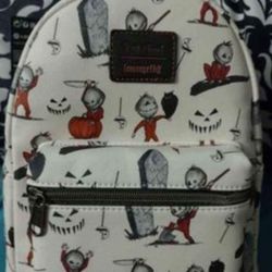 Sam Trick R Treat Loungefly Backpack Purse, NEW