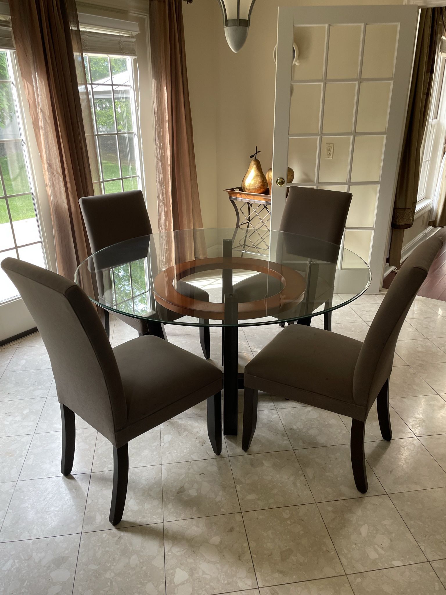 Dining Table Glass Top With Chairs