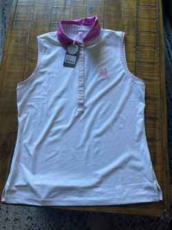 New Women’s Sleeveless Golf Polo Fairway & Greene Size Medium 