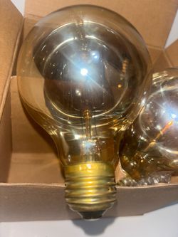 Amber Tinted Edison Style Light Bulbs(8pack)