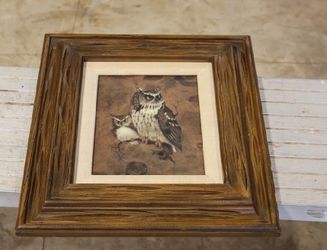 Owl Artwork - Vintage Wisdom