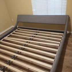Brand New Gray King Size Bed Frame