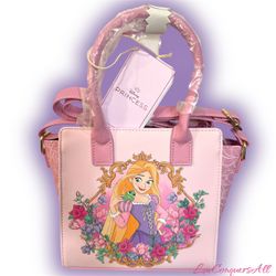 Loungefly Disney Tangled Rapunzel Floral Mini Satchel Bag