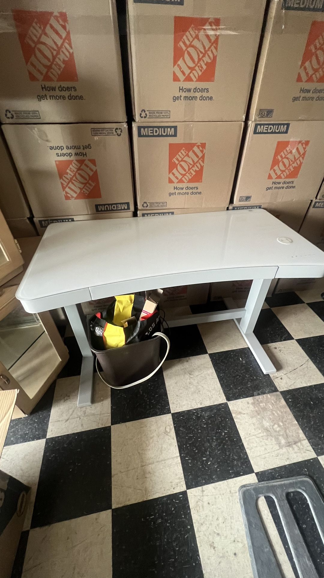 Electric Office Table w/ Phone Charger 