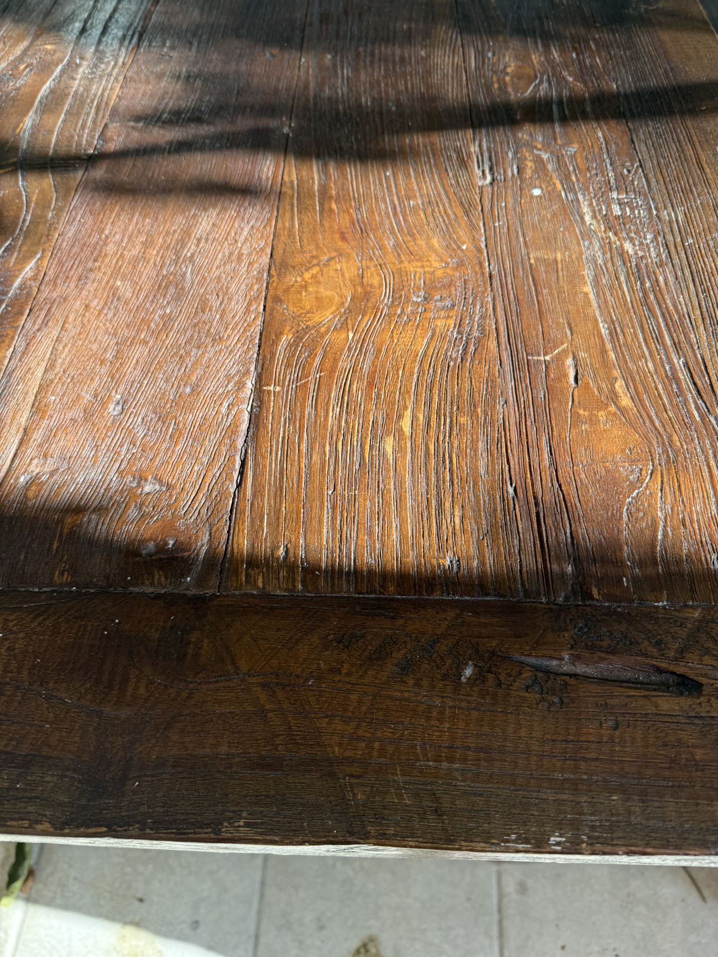 Hard Wood Table With bench