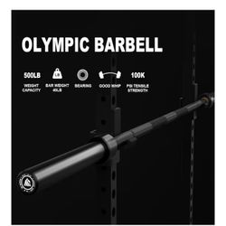 LIONSCOOL 7FT Olympic Barbell for Weightlifting, Power Lifting, 2 Inch Strength Training Bar for Squats, Deadlifts, Presses, Rows, Curls - 700lbs/1000