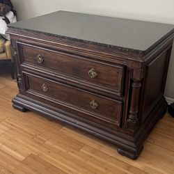 Free Sideboard 2 Drawer Dresser With Granite Top