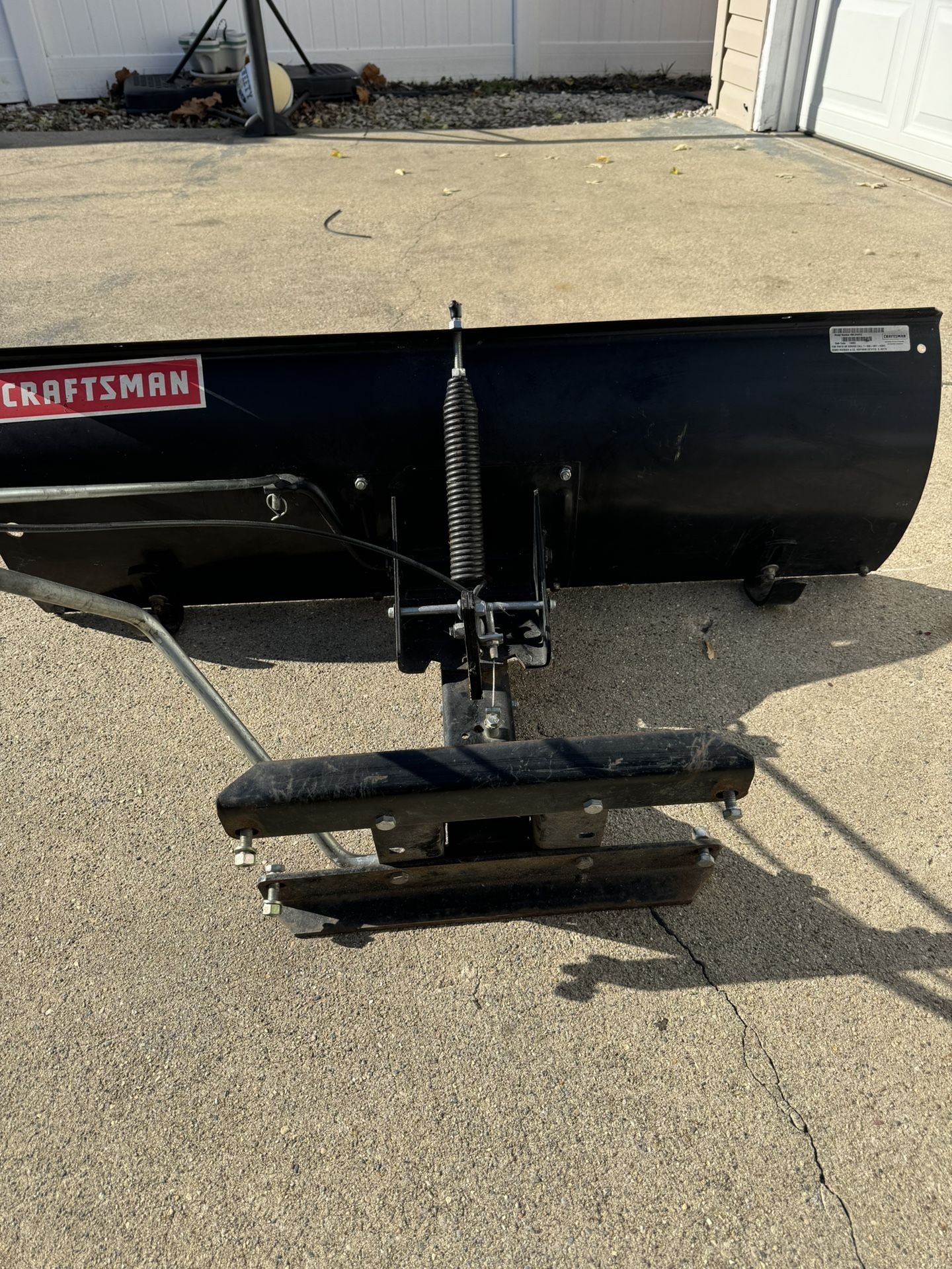 Craftsman Snow Plow For Riding Lawn tractor