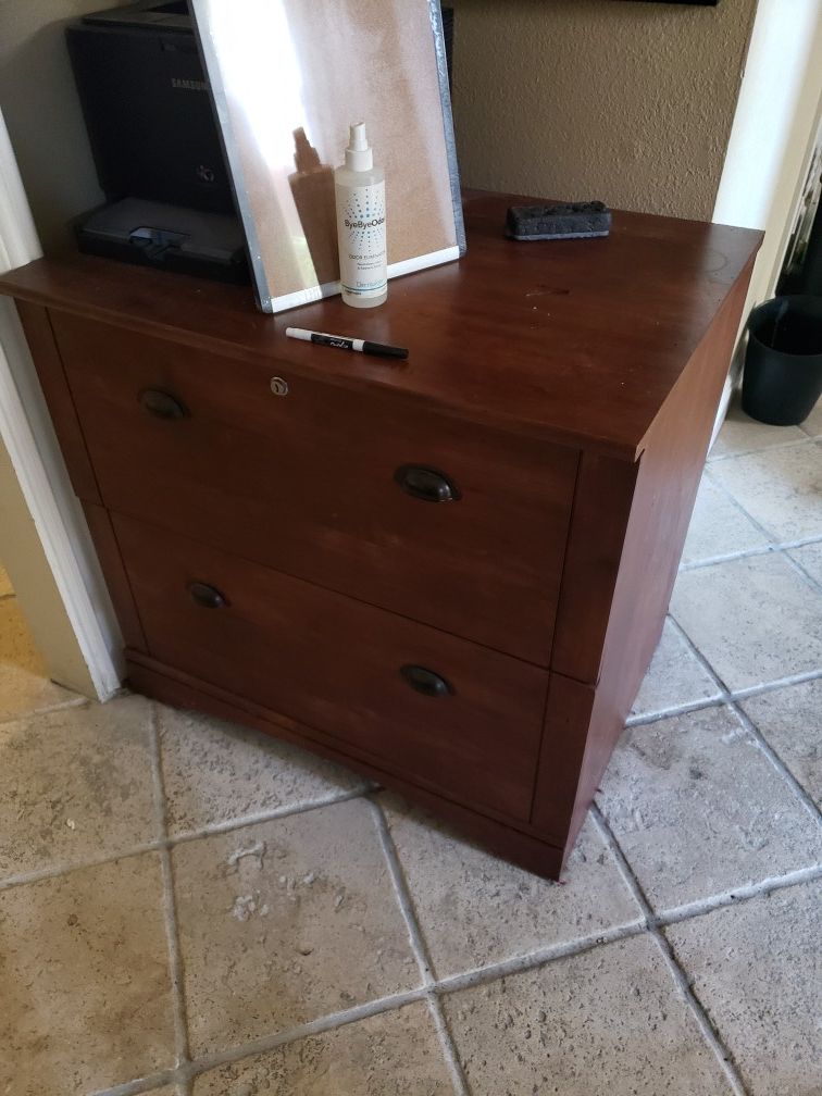 Horizantal Wood file cabinet