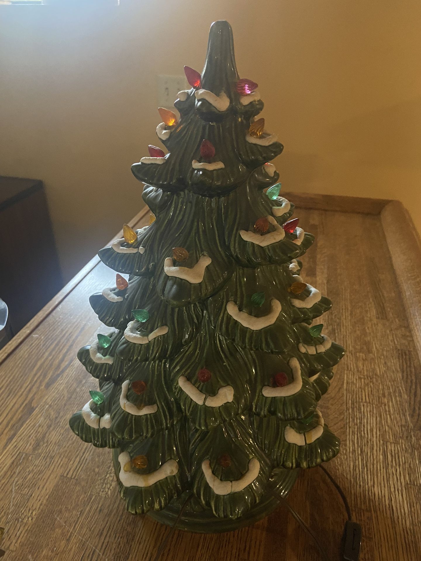 Vintage Christmas Ceramic Xmas Tree