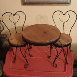 Vintage Wrought Iron Doll Furniture