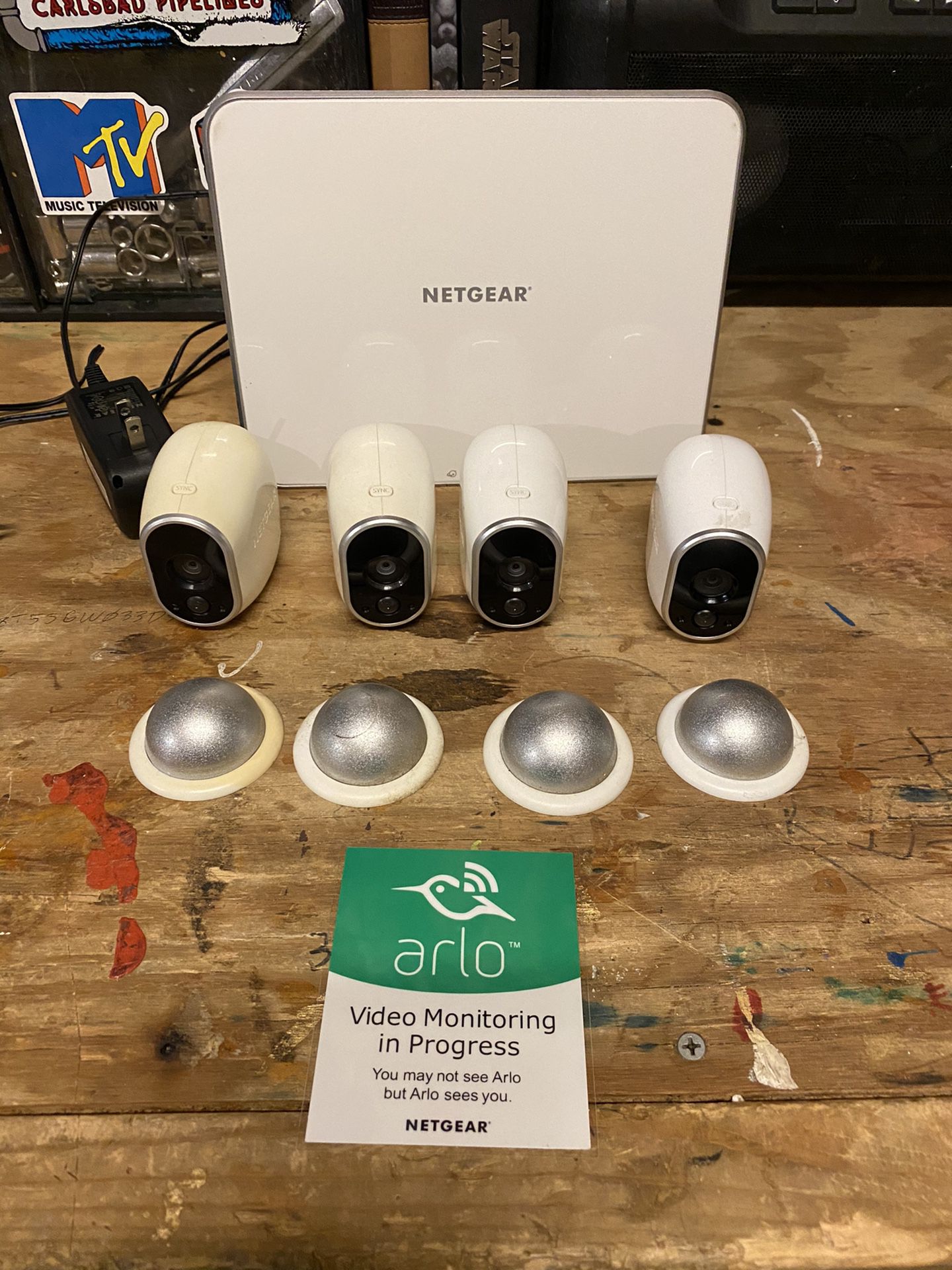 Arlo Security System - Base Station and 4 cameras