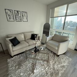 Living Room Sofas And Table Set 