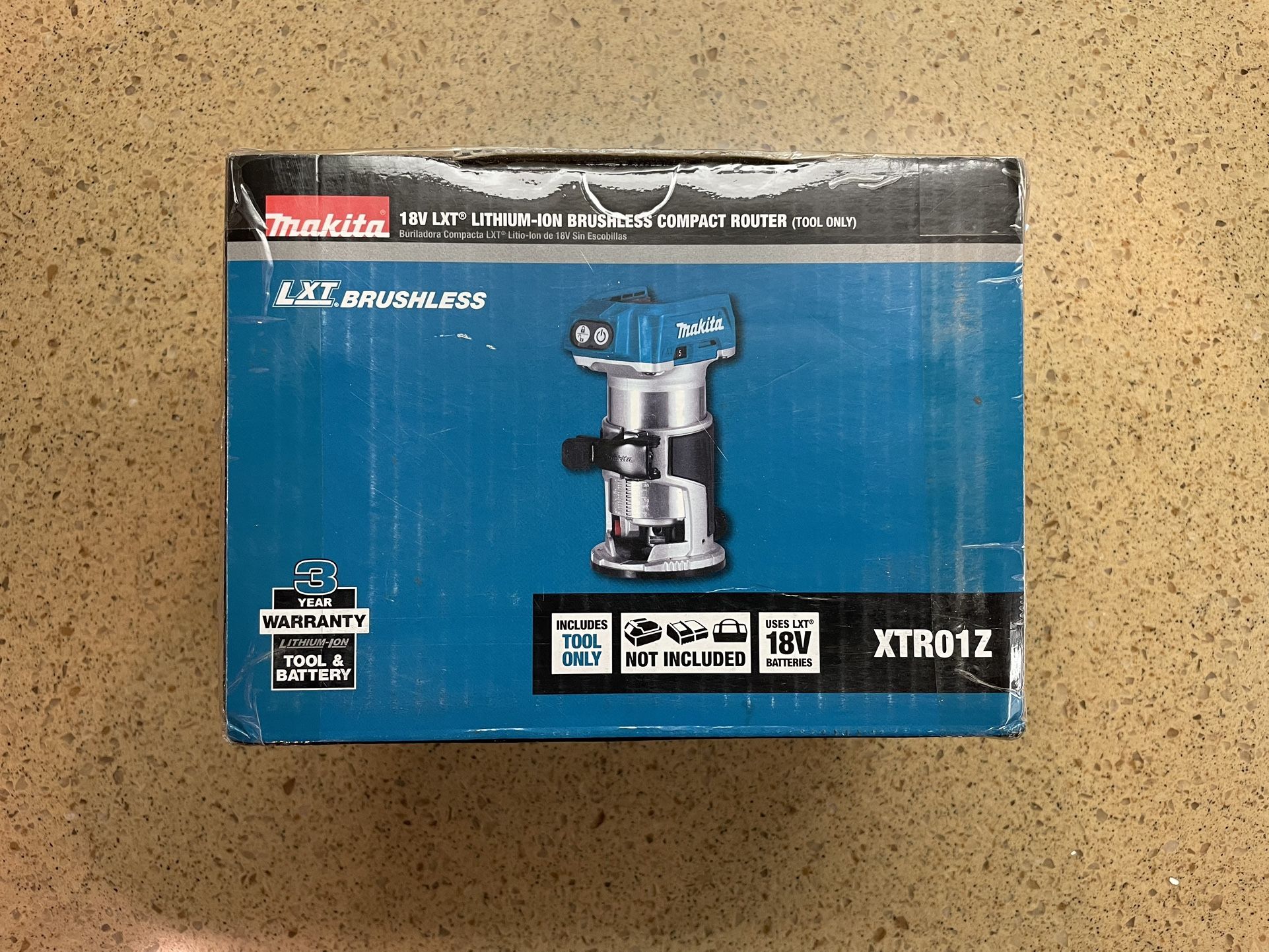 Brand New Makita 18-Volt LXT Lithium-Ion Brushless Cordless Variable Speed Compact Router with Built-In LED Light (Tool-Only, for Pick-Up Only)