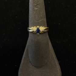 14k Tiara Ring With Sapphire Stone 32299-2